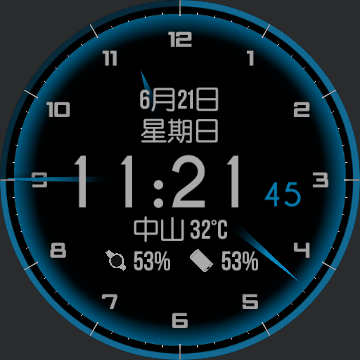 zsjcl修改自用表盘分享(蓝色,059)